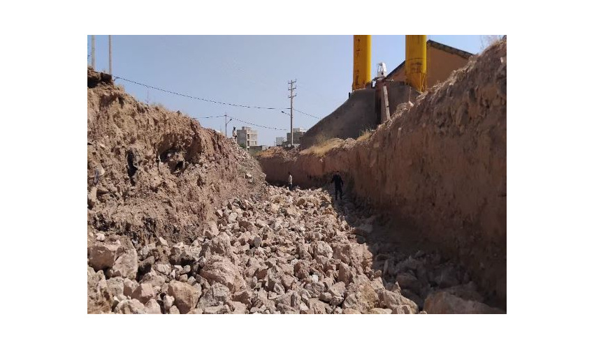 آغاز عملیات احداث دیوار حفاظتی رودخانه قوری‌چای در ابهر